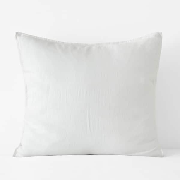 The Company Store Legends Hotel White Washed Linen Euro Sham