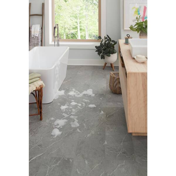 Marble Deluxe White Tile Luxury Click Vinyl Flooring 6mm