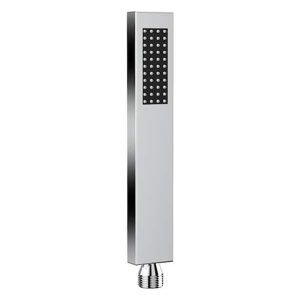 GRANDJOY Classic Rain 1-Spray Wall Mount Handheld Shower Head 1.8 GPM in Chrome