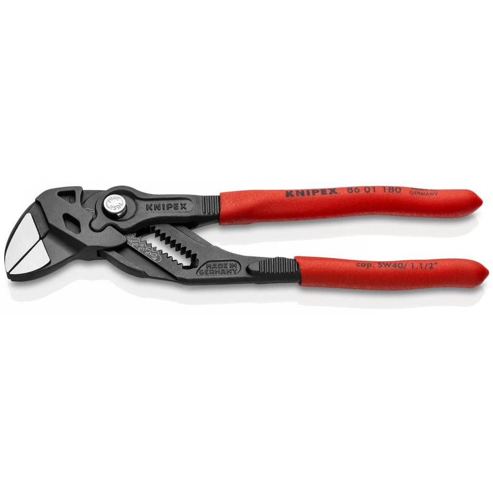 KNIPEX 12 in. Cobra Pliers with Dual-Component Comfort Grips and Tether  Attachment 87 02 300 T BKA - The Home Depot