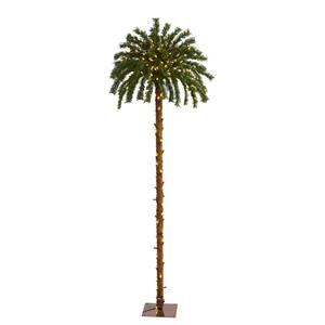 2 Artificial 8' Phoenix Palm Tree Pool Patio Deck Christmas Light Date Sago Coco 2 Artificial 8' Phoenix Palm Tree Pool Patio Deck Christmas Light Date Sago Coco