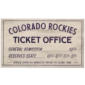 Open Road Brands Kansas City Royals Vintage Ticket Office Wood