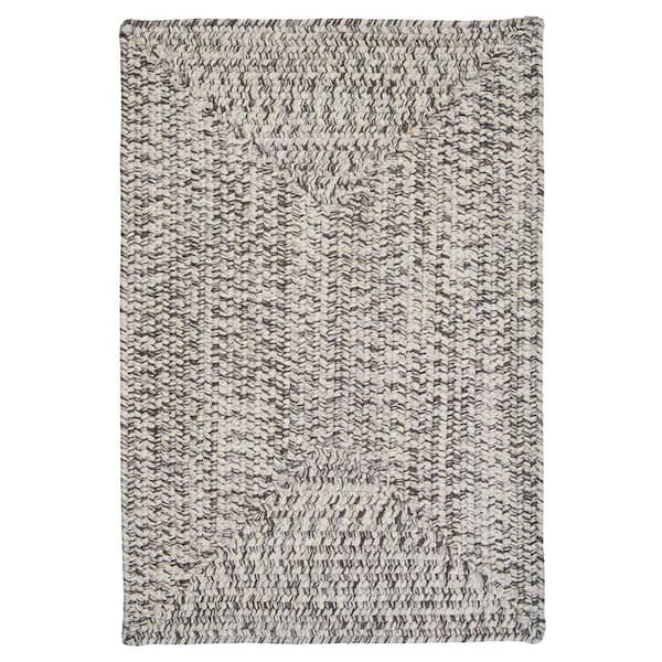 Home Decorators Collection Wesley Silver Shimmer 8 ft. Square Tweed Indoor/Outdoor Area Rug