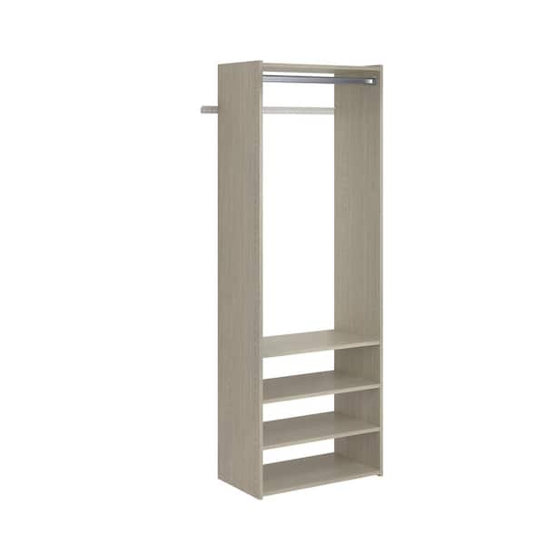 Closet Evolution Select 25 in. W Rustic Grey Wood Closet Tower