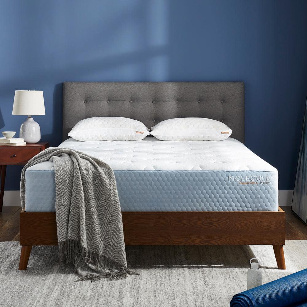 MOLECULE CopperWELL Hybrid California King Size Medium Firm Gel Memory Foam and Innerspring 13-in. Bed-in-a-Box Mattress