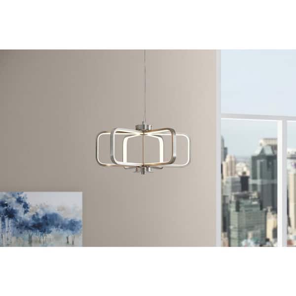 Birmingham 23-Watt Brushed Nickel Integrated LED Pendant