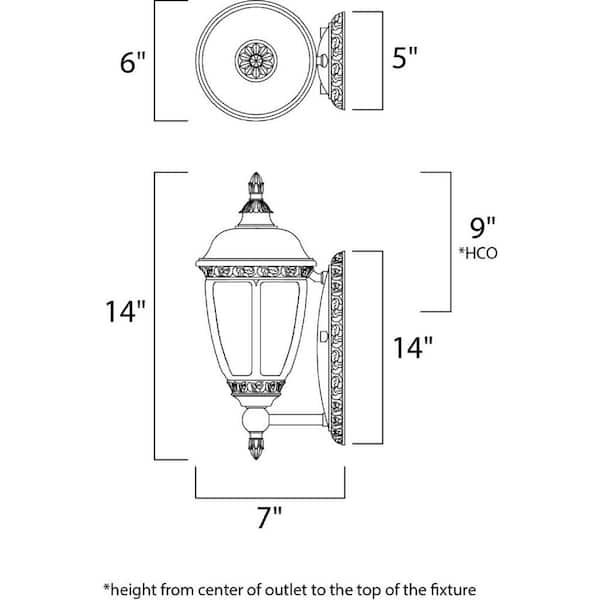 Knob Hill DC-Outdoor Wall Lantern Sconce