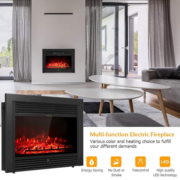 Costway 5118 BTU 28.5 in. Unvented Electric Furnace Heater GHM0082 - The  Home Depot
