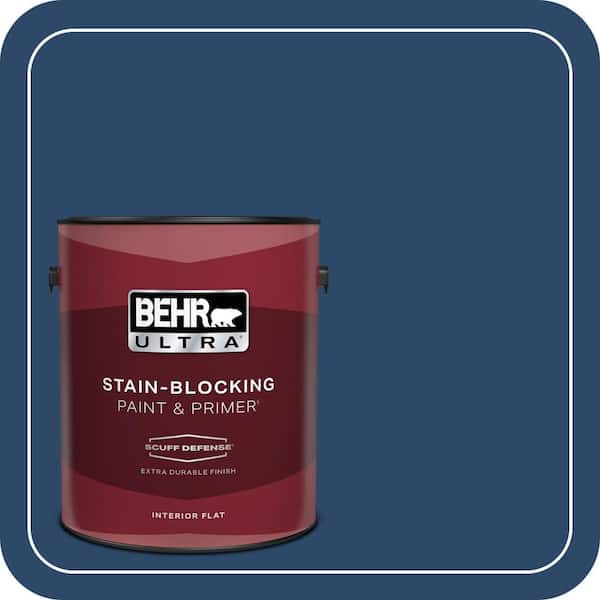 BEHR ULTRA 1 gal. #PPF-57 Lake View Extra Durable Flat Interior Paint & Primer