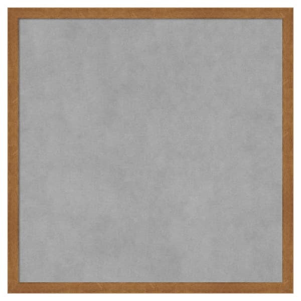 Amanti Art Carlisle Blonde Narrow 21 in. x 21 in. Framed Magnetic Board