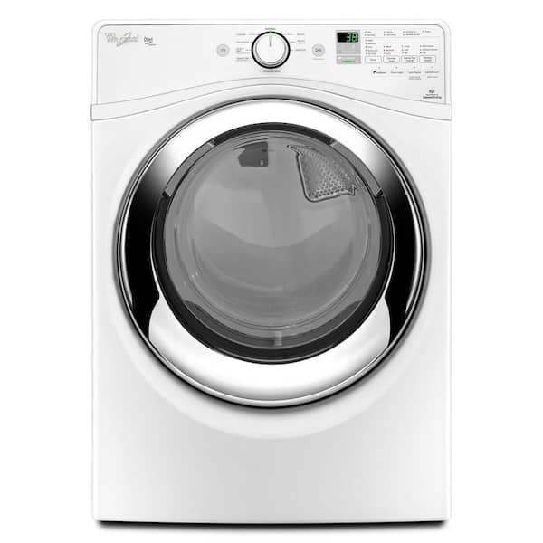 Whirlpool Duet 7.3 cu. ft. Electric Dryer with Steam in White, ENERGY STAR