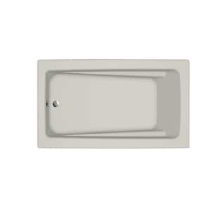 Primo 72 in. x 42 in. Rectangular Soaking Bathtub with Universal Drain in Oyster
