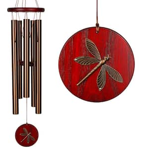 Signature Collection, Woodstock Habitats Chime, 26 in. Bronze Dragonfly Wind Chime HCBRD