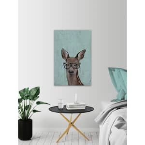 24 in. H x 16 in. W "Brown Hippie Deer II" by Marmont Hill Canvas Wall Art