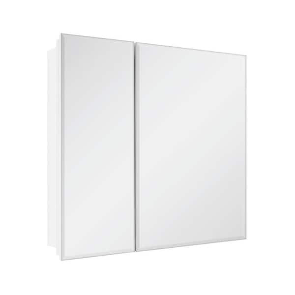 Glacier Bay 30 in. W x 26 in. H Rectangular Wood Composite Medicine Cabinet with Mirror