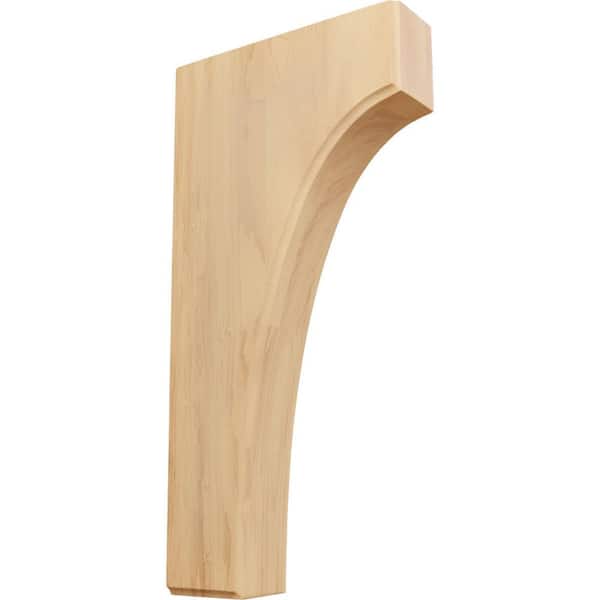 Ekena Millwork 1-3/4 in. x 6 in. x 12 in. Unfinished Wood Red Oak Clarksville Corbel