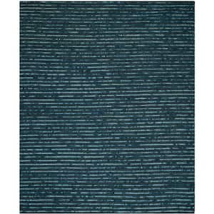 Bohemian Dark Blue/Multi 6 ft. x 9 ft. Striped Area Rug