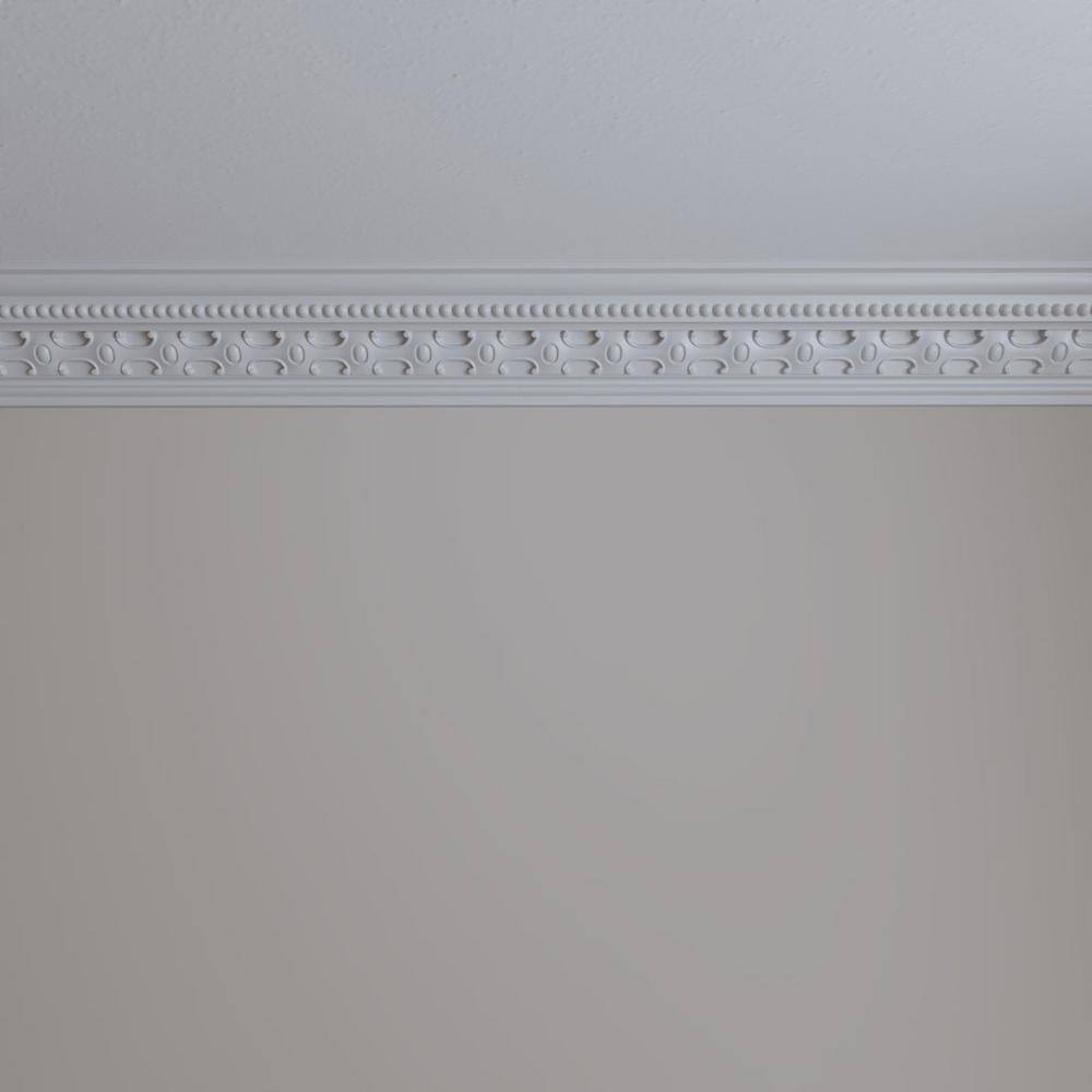 94.5" White Polyurethane Decorative Crown Moulding