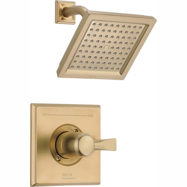 Delta Dryden Gold 1-Handle Shower Faucet Trim Kit in Champagne Bronze (Valve Not Included)