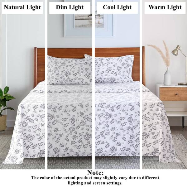 LDC LUX DECOR COLLECTION Lux Decor 4-Piece Microfiber Sheet Set