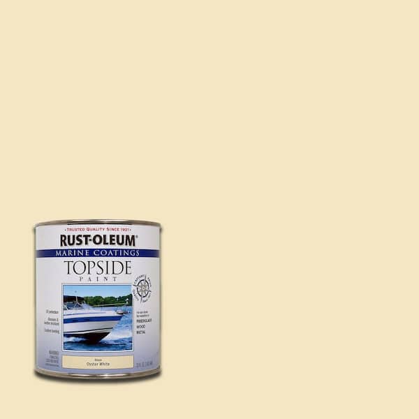 Rust-Oleum Marine 1 qt. Gloss Oyster White Topside Paint (4-Pack)