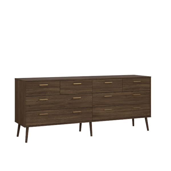 ★本棚★上品なブラウン★美品★ PRODUCT BY DAIMARU Japandi 3-Drawer Wood & Rattan Storage Cabinet, Oak Brown | King Size