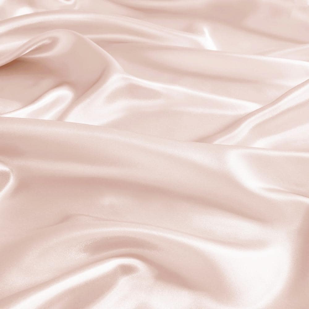 King Blush Satin Luxury Pillowcase Set