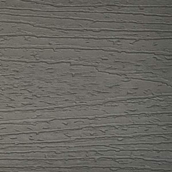 Trex Enhance Basics 1 in. x 6 in. x 1 ft. Clam Shell Composite Deck Board Sample - Grey