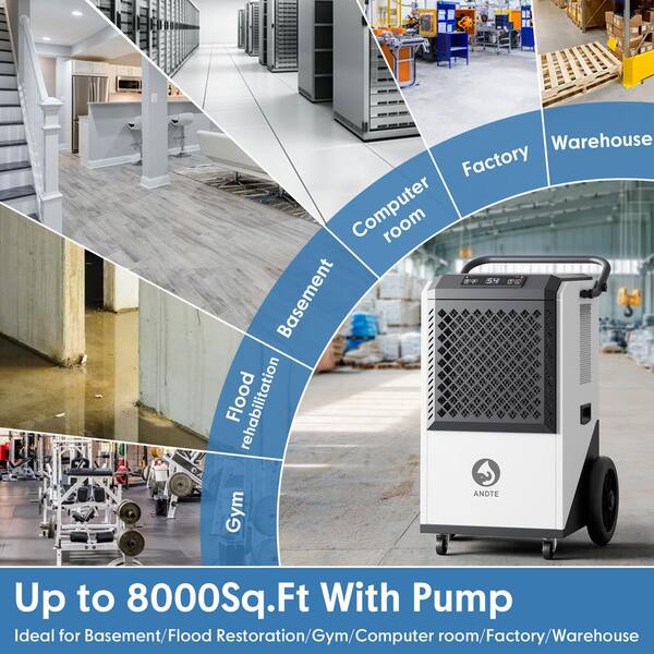 250 pt. 8,000 sq. ft.Energy Star Commercial Dehumidifier in