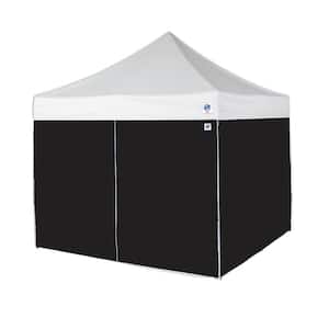 10 ft. Black Duralon Sidewalls, Includes 3-Standard and 1-Mid-zip Wall (4-Pack)