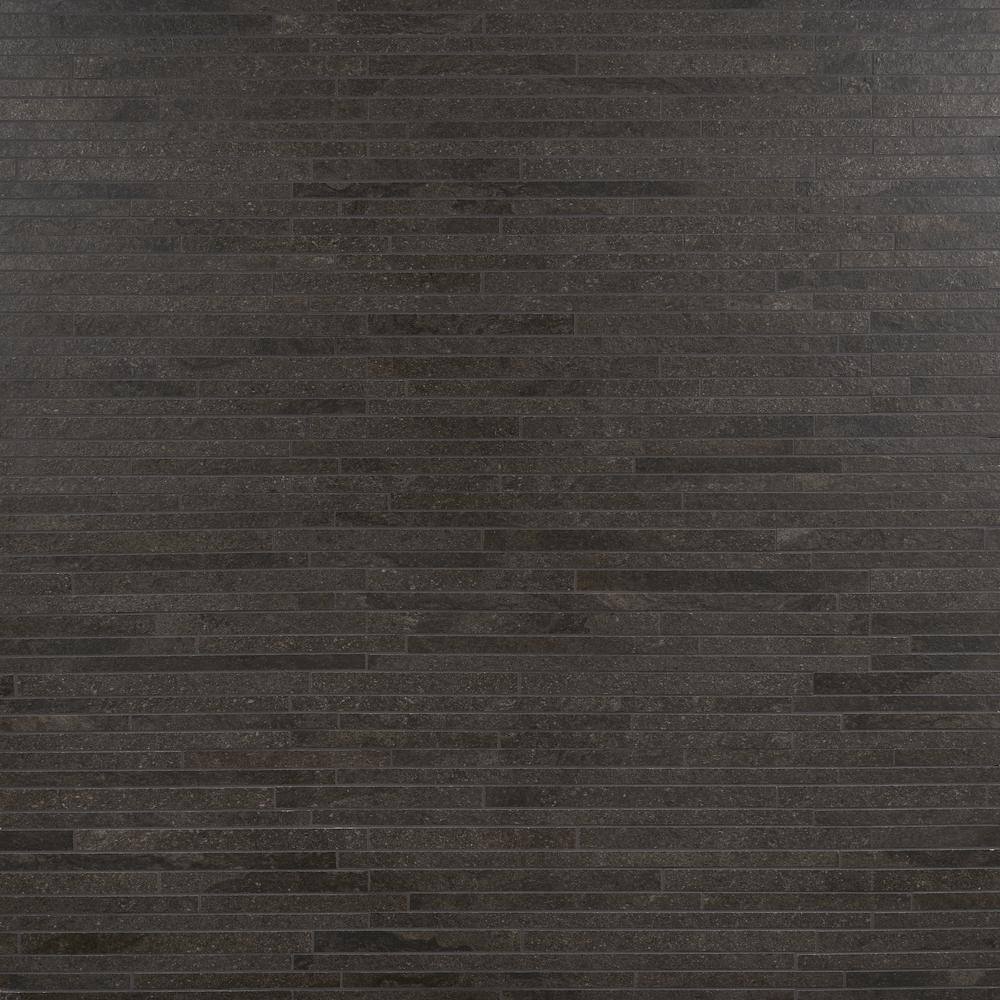 Dominion Black Matte Porcelain Mosaic Tile 12" x 24"