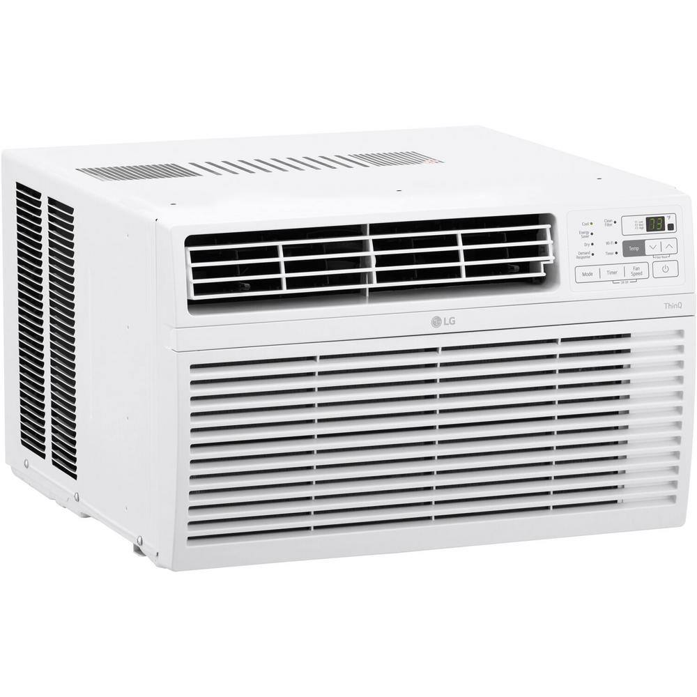 LG 10,000 BTU White Smart Window Air Conditioner with Remote
