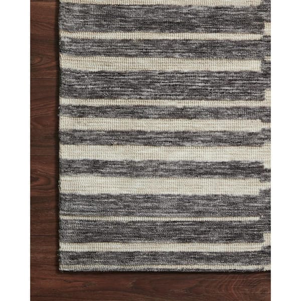 Neda Natural / Slate 18 in. x 18 in. Sample Modern Ultra Soft Area Rug