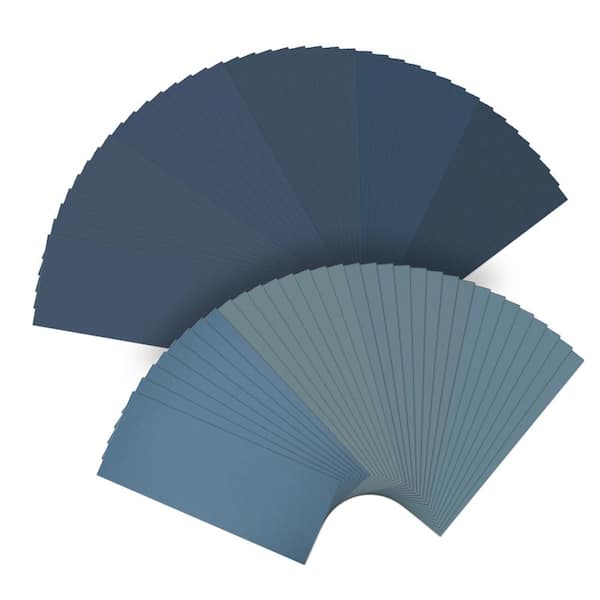 ‎POWERTEC 9 in. x 3.6 in. Wet Dry Sandpaper Assortment, 400-3000 Assorted Grit for Wood and Auto Finishing (72-Pack)