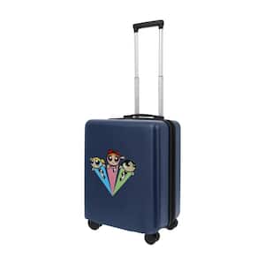 WB Power Puff Girls 22 .5 in. Blue Carry-On Luggage Suitcase