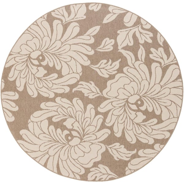 Artistic Weavers Birch Mountain Cream 9 ft. x 9 ft. Round Indoor/Outdoor Area Rug