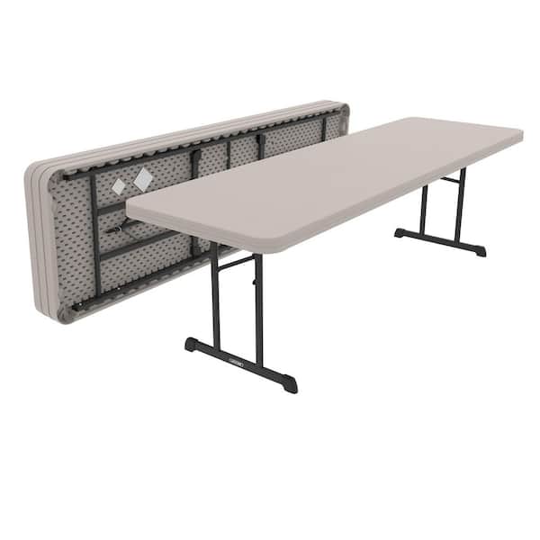 Lifetime 96 in. Putty Plastic Folding Banquet Table (Set of 4)