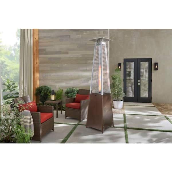 Hampton Bay 42,000 BTU Gold Gas Patio Heater