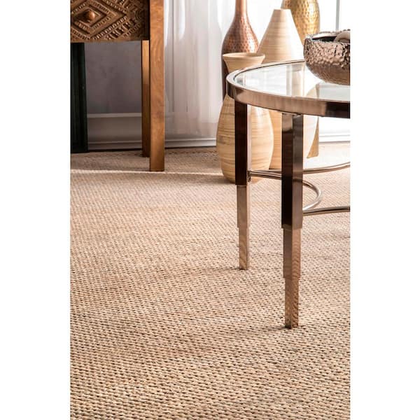 GlowSol Beige 8 ft. x 10 ft. Washable Floral Indoor Entryway Area Rug  LS_PHO_0YI9IEIC - The Home Depot