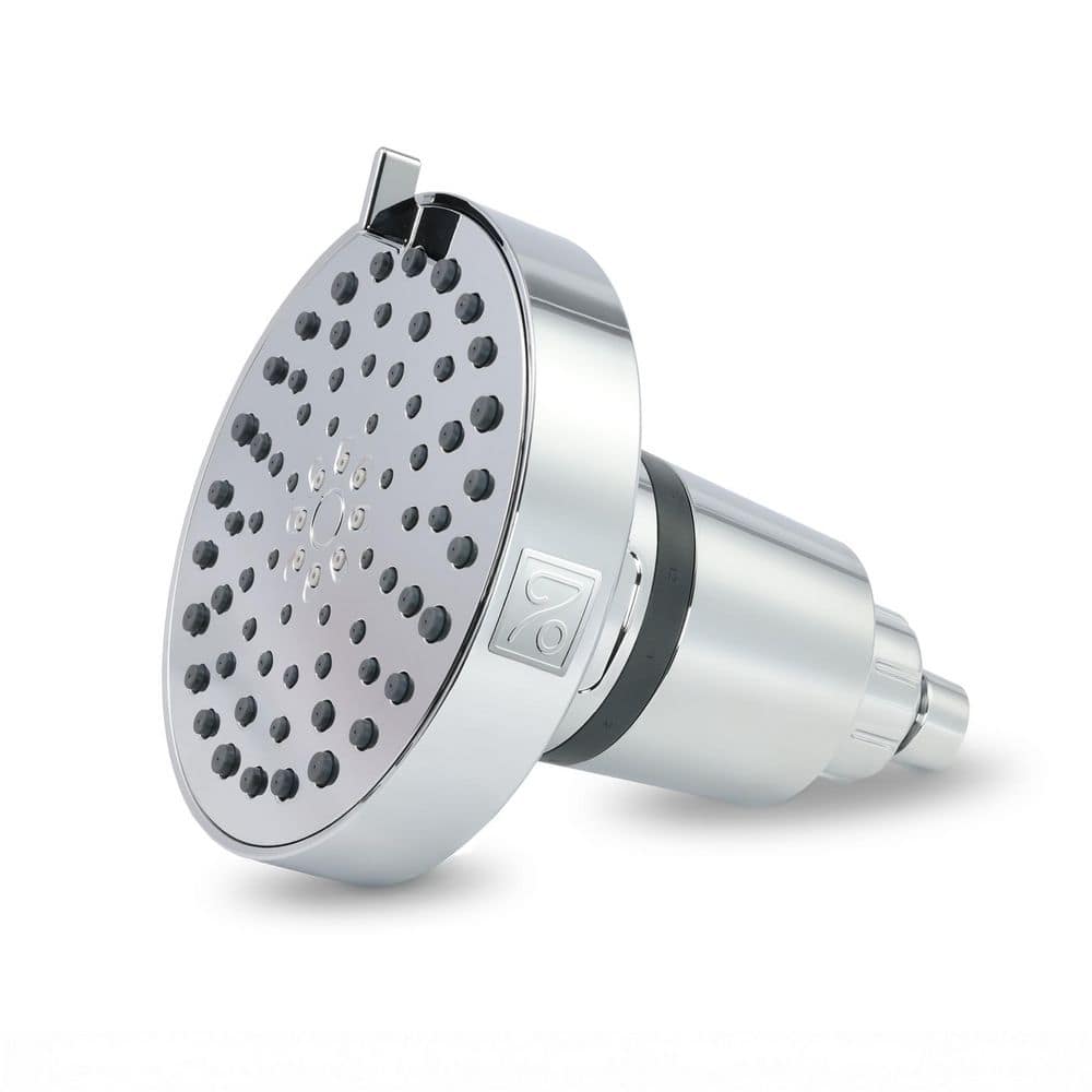 DANCO Seventy 4-Spray Patterns 5.5 in. Wall Mount Filtered Fixed