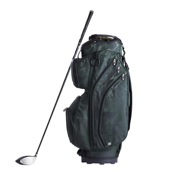 SKYSHALO Golf Cart Bag with 14 Way Organizer Divider Top, 36 in. 11 Pockets Premium Nylon Cart Bag, Durable Golf Bags