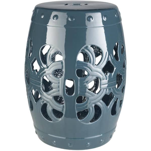 Livabliss Uwori Denim Stool
