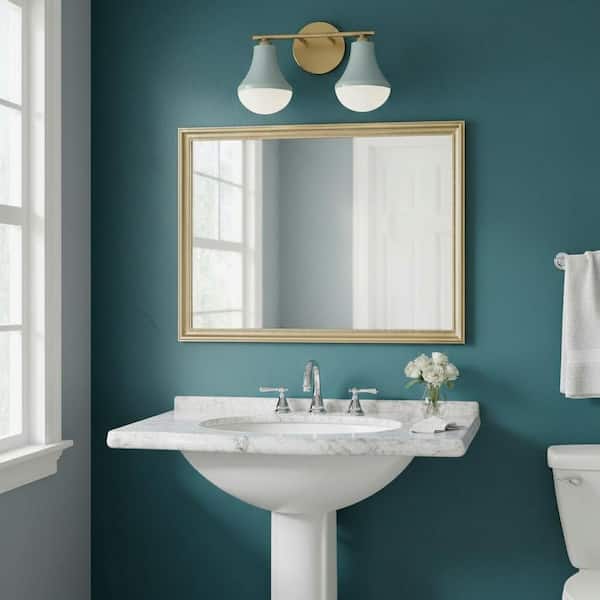 Haddie 14.5 in. 2 Light Seafoam Vanity Light