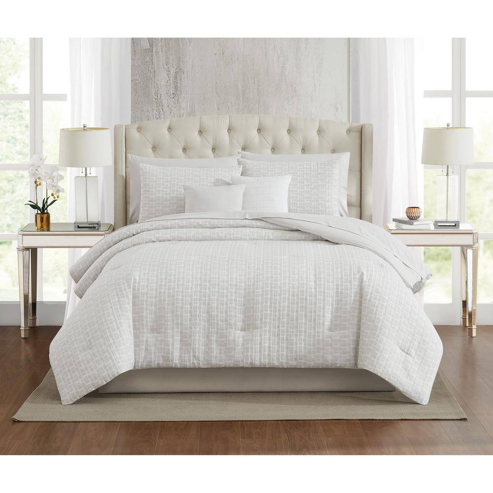 Gray Microfiber Full Bed in a Bag Set