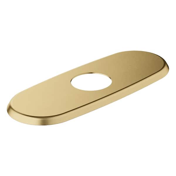 6 in. Metal Escutcheon in Brushed Gold
