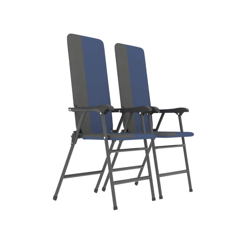 Metal Outdoor Dining chair Set,High Back Lawn Chairs,Folding Camping Chairs,Patio Chairs Set of 2 price history on PriceWatchPro