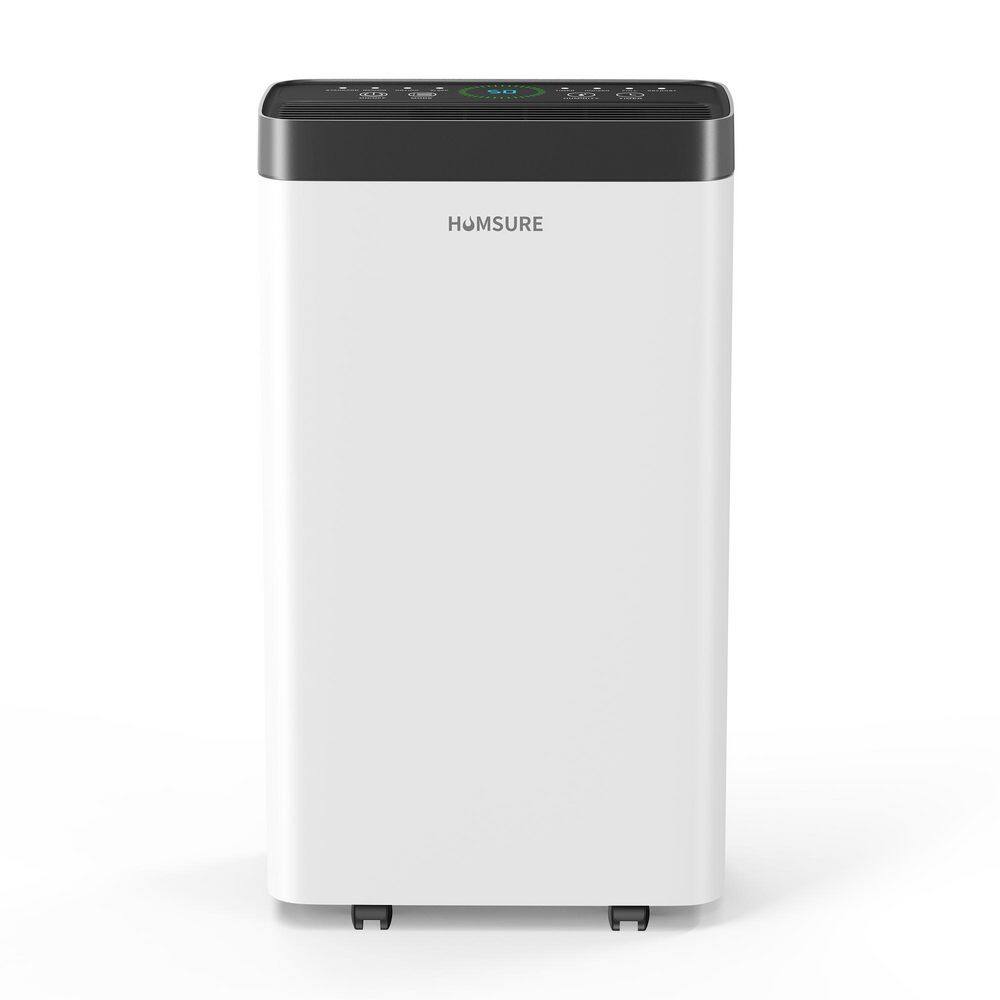 25 pt. 2,500 sq. ft. Dehumidifier for Basement in White with Drain Hose, Bucket, Automatic Defrost Control, Sleep Mode price history on PriceWatchPro