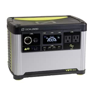 Yeti 500 500-W/Peak 1000-Watt Portable Power Station, Push-Button Start Generator for Home, Camping, RV