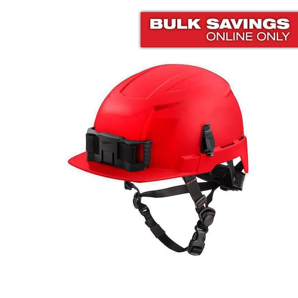 BOLT Red Type 2 Class E Front Brim Non-Vented Safety Helmet