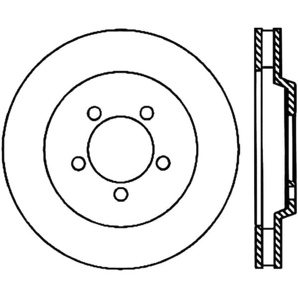 Centric Parts Disc Brake Rotor 2005-2010 Ford Mustang